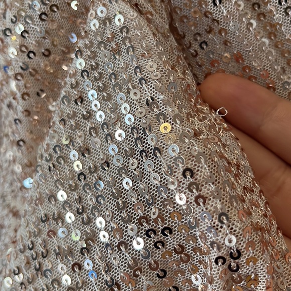 Ieena for Mac Duggal SEQUINED RUCHED ONE SHOULDER GOWN NWT - Picture 9 of 14